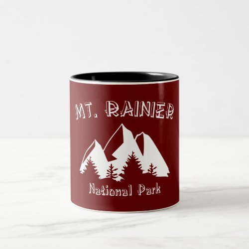 Mt Rainier National Park Two_Tone Coffee Mug