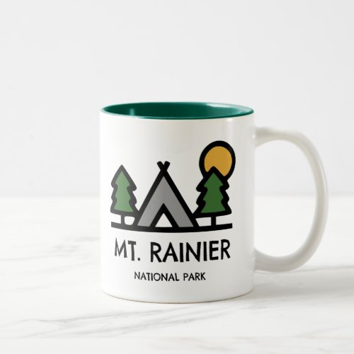 Mt Rainier National Park Two_Tone Coffee Mug