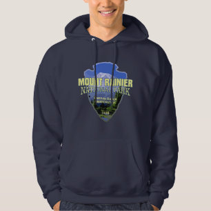 Mt Rainier NP (arrowhead) Hoodie