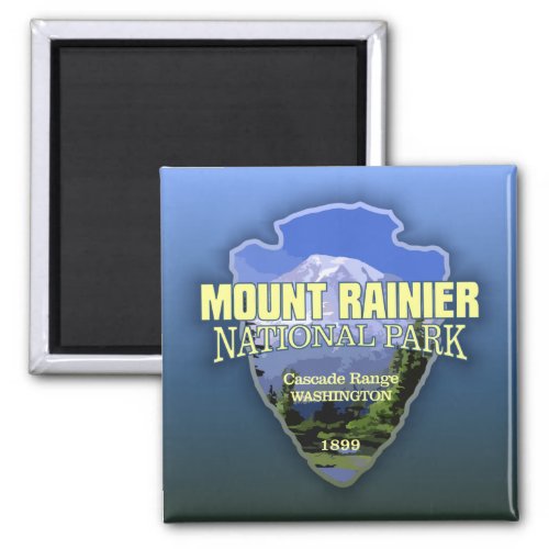 Mt Rainier NP arrowhead Magnet