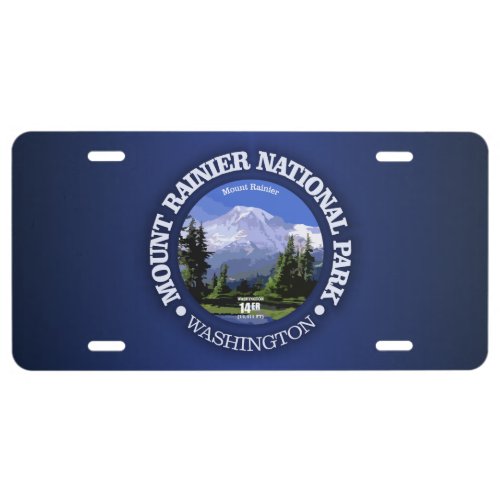 Mt Rainier NP License Plate