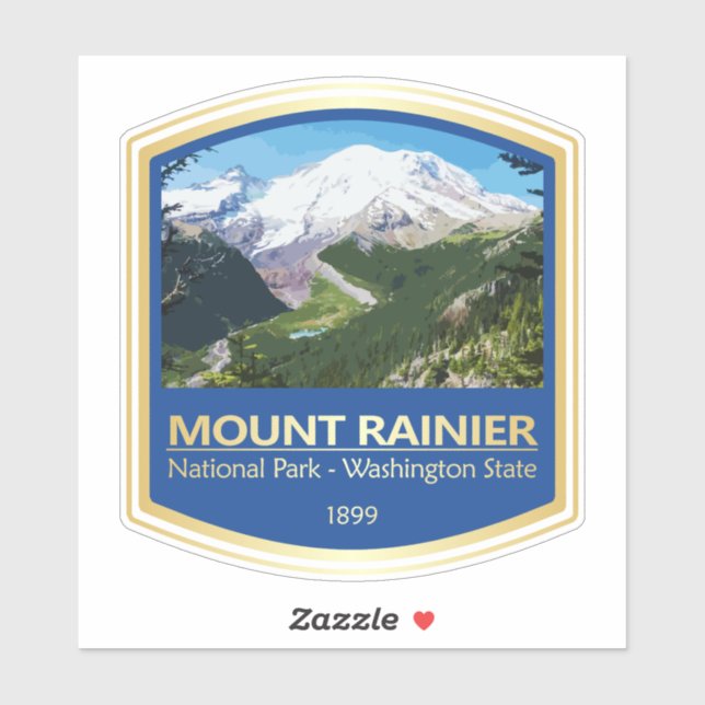Mt Rainier NP (PF1) Sticker (Sheet)