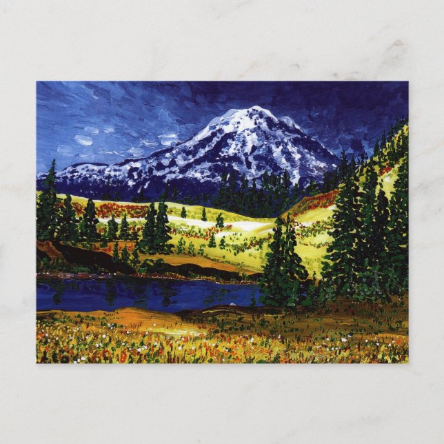 Mt Rainier Postcard (Front)