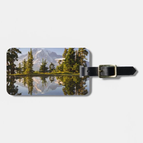 Mt Rainier reflected in a tarn near Plummer Peak Luggage Tag