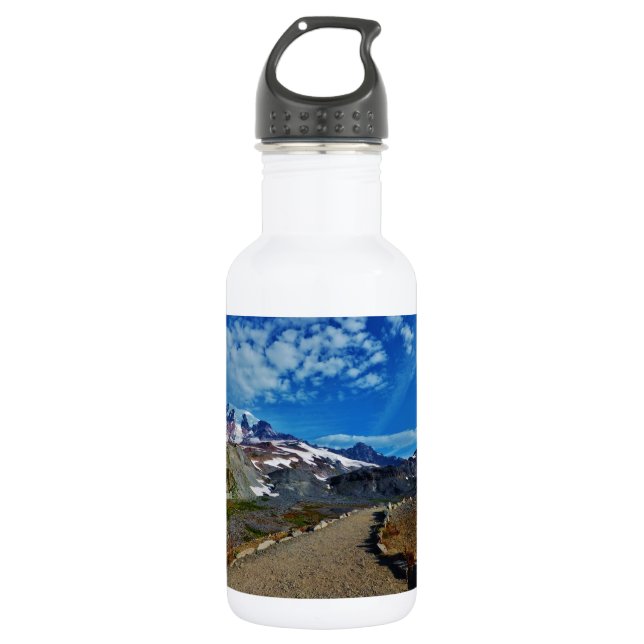 Mt. Rainier Stainless Steel Water Bottle (Front)