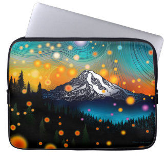 Mt. Rainier Starry Sky Laptop Sleeve
