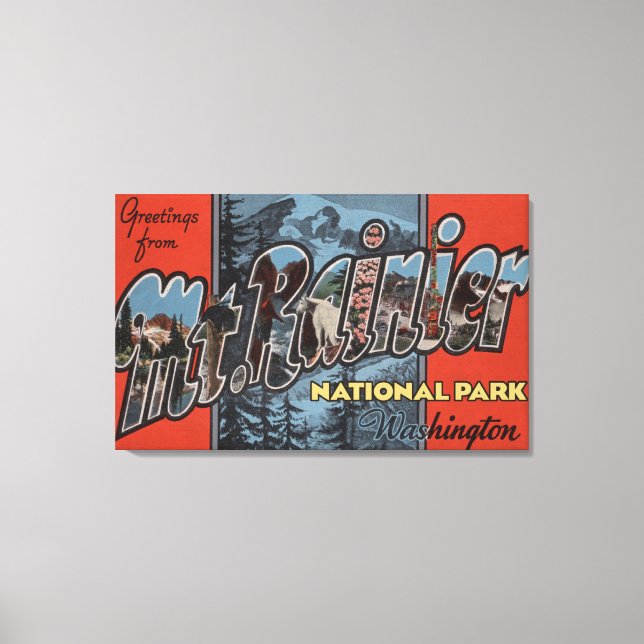 Mt. Rainier State Park, Washington Canvas Print (Front)