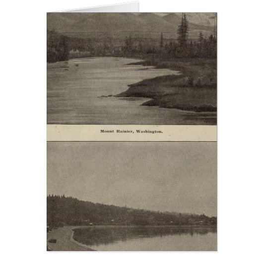 Mt Rainier Steilacoom Beach Cards (Front)