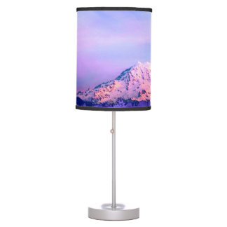 Mt. Rainier Vivid Sunset Table Lamp