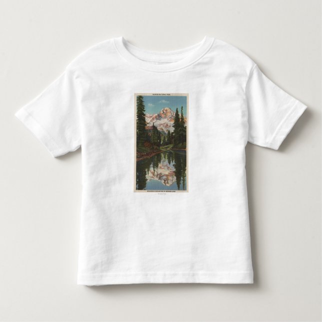 Mt. Rainier, WA - Mirror Lake with Mt. Reflection Toddler T-shirt (Front)
