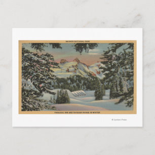 Mt. Rainier, WA - Paradise Inn & Tatoosh Range Postcard