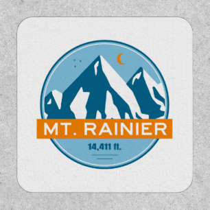 Mt. Rainier Washington Stars Moon Patch