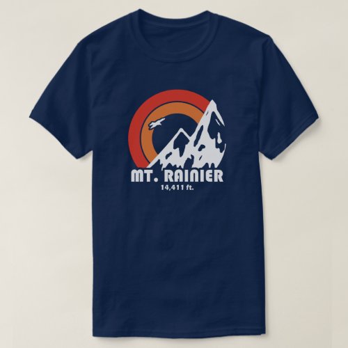 Mt Rainier Washington Sun Eagle T_Shirt