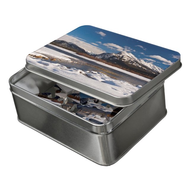 Mt. Rundle at Vermilion Lakes Jigsaw Puzzle (Lid Open)