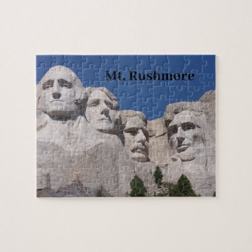 Mt Rushmore _ a close up view Jigsaw Puzzle