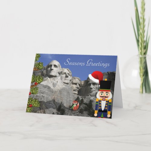 Mt Rushmore Christmas Card