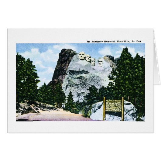 Mt. Rushmore Memorial, South Dakota Cards (Front Horizontal)