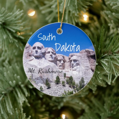 Mt Rushmore National Park Christmas Ornament