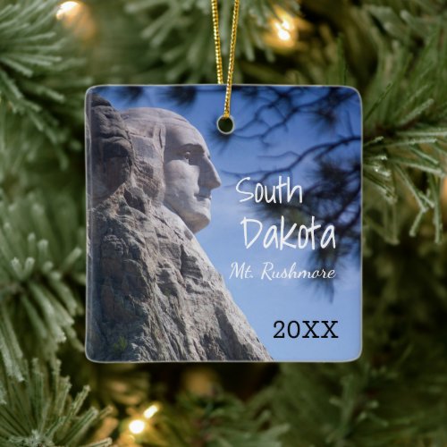 Mt Rushmore National Park Christmas Ornament