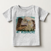 Mt. Rushmore Painted Baby Shirt