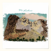 Mt. Rushmore Painted Canvas Print