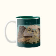 Mt. Rushmore Painted Coffee Mug