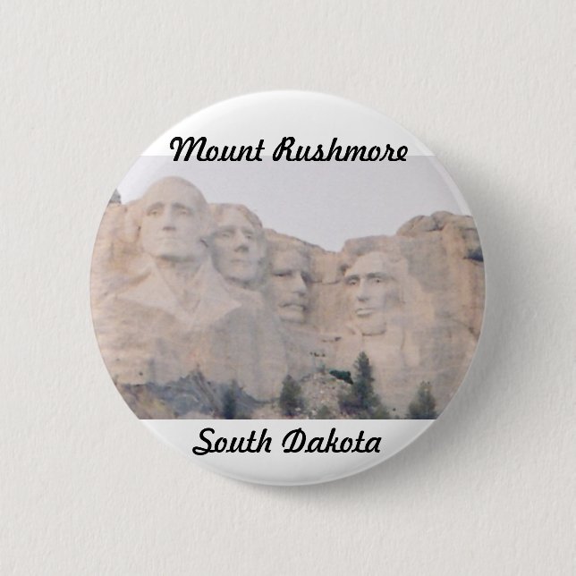Mt. Rushmore Pinback Button (Front)