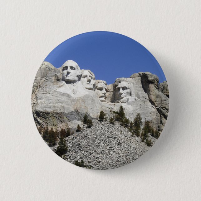 Mt Rushmore Pinback Button (Front)