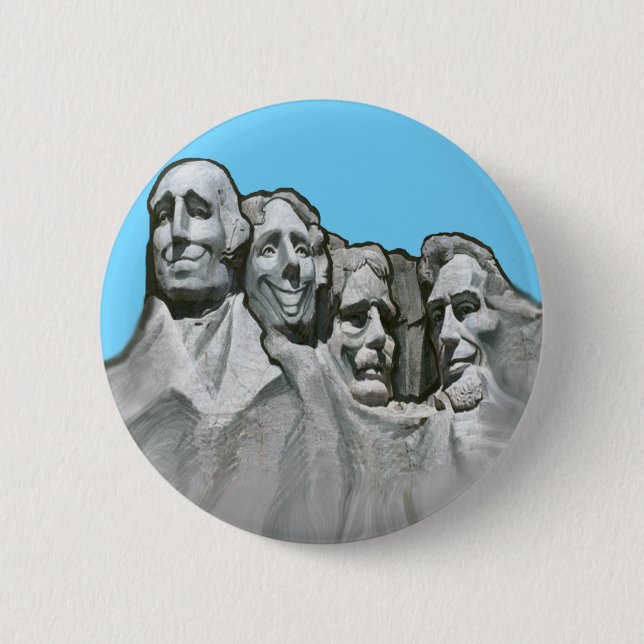 Mt Rushmore Pinback Button (Front)