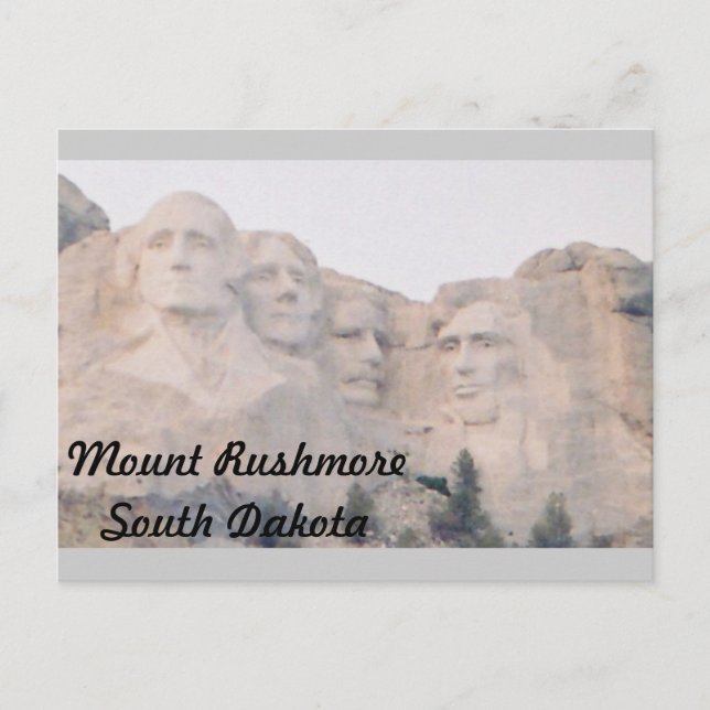 Mt. Rushmore Postcard (Front)