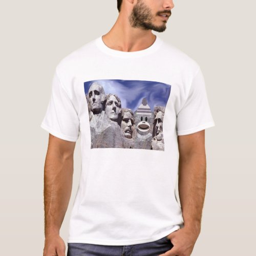 Mt Rushmore Sock Monkey T_Shirt