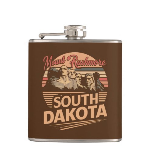 Mt Rushmore South Dakota Flask