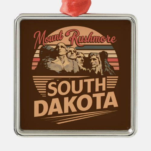 Mt Rushmore South Dakota Metal Ornament