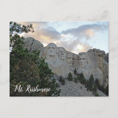 Mt Rushmore South Dakota National Park Postcard