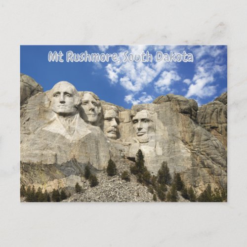Mt Rushmore South Dakota Postcard