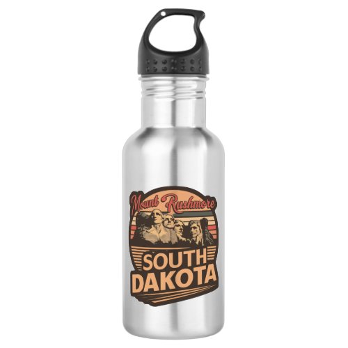 Mt Rushmore South Dakota Stainless Steel Water Bottle