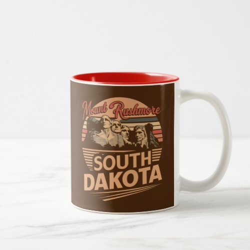 Mt Rushmore South Dakota Two_Tone Coffee Mug