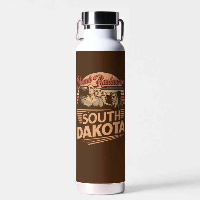 Mt. Rushmore South Dakota Water Bottle (Front)