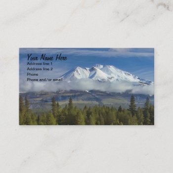 Mt Shasta #1 Business Card by CNelson01 at Zazzle