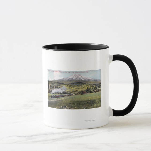 Mt. Shasta and Southern Pacific Rail Mug (Right)