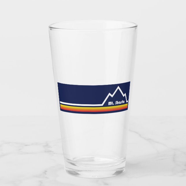 Mt. Shasta California Glass (Front)