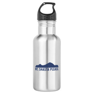 Mt. Shasta California Please Stainless Steel Water Bottle