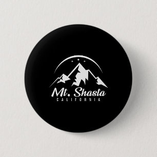 Mt. Shasta California Ski Resort Skiing Snowboardi Button