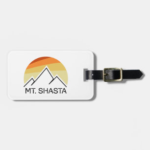 Mt. Shasta Retro Luggage Tag