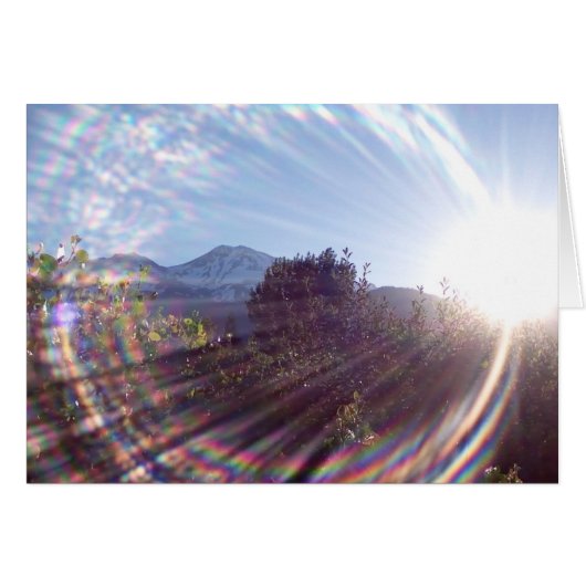 Mt. Shasta Sunrise Cards (Front Horizontal)