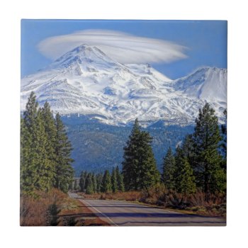 Mt Shasta With Lenticular Tile by CNelson01 at Zazzle