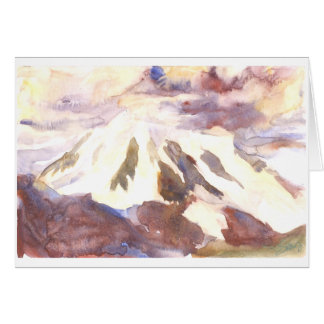 Mt. Shuksan, facing storms together Cards