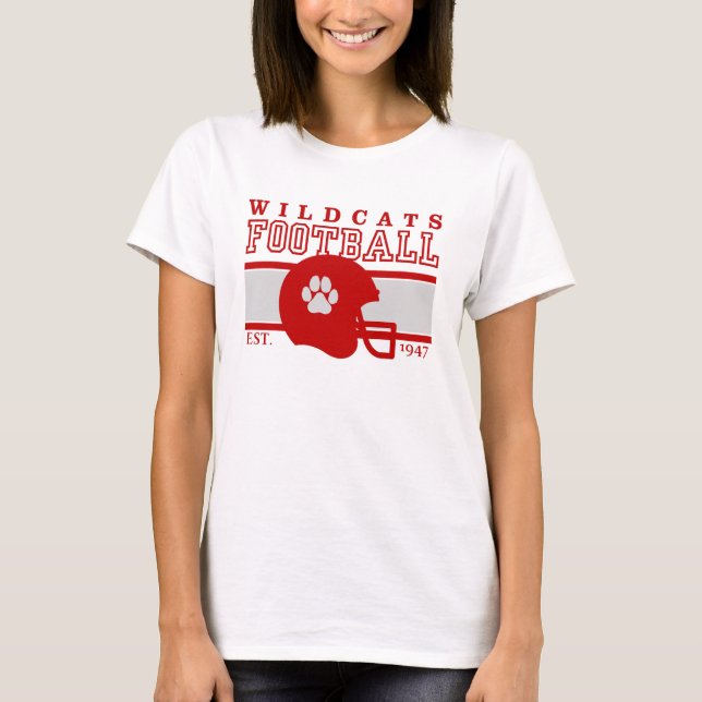 Mt. Si Wildcats Football Helmet Est. 1947 T-Shirt (Front)