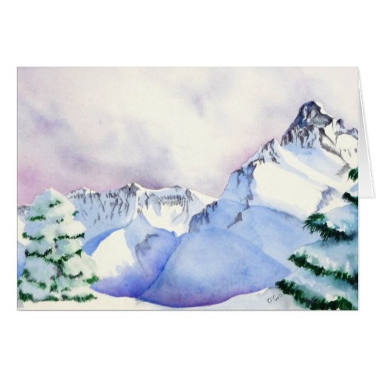 Mt. Sneffels Overlooking Yankee Boy Basin Cards (Front Horizontal)