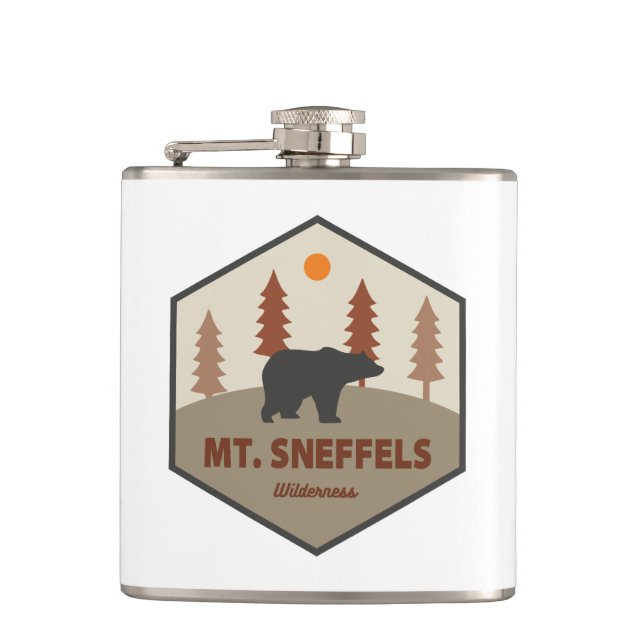Mt. Sneffels Wilderness Colorado Bear Flask (Front)